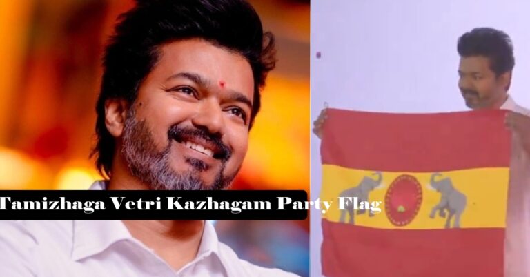 TVK Flag Photo: Vijay's Tamizhaga Vetri Kazhagam Party Flag